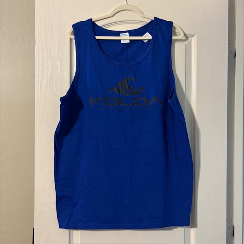 NEW Mens Koloa Surf Vintage Wave Black Logo Lightweight, Graphic Tank Top SZ XL
